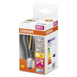 Description Osram Parathom Classic LED E27 Poire Filament Claire 6.5W 806lm - 822-827 Dim To Warm | Dimmable - Équivalent 60W