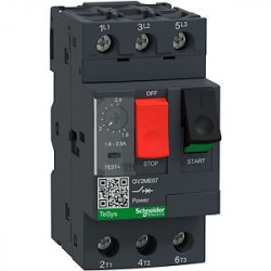 TeSys GV2ME – motor circuit breaker – 1.6…2.5 A – 3P 3d – thermal-magnetic trip